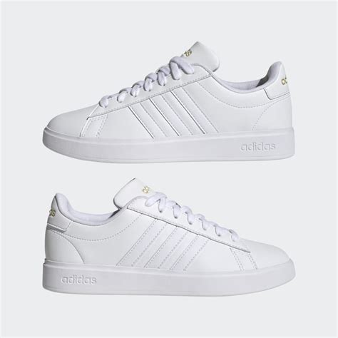 Adidas white Cloudfoam sneakers